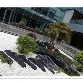 黑山石切片石 藝術擺件制作 藝術墻景觀切片石